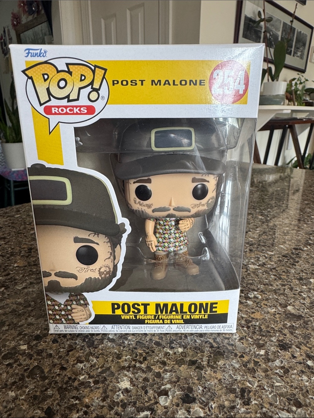 NEW in Box 2021 Funko POP Rocks Post Malone #254